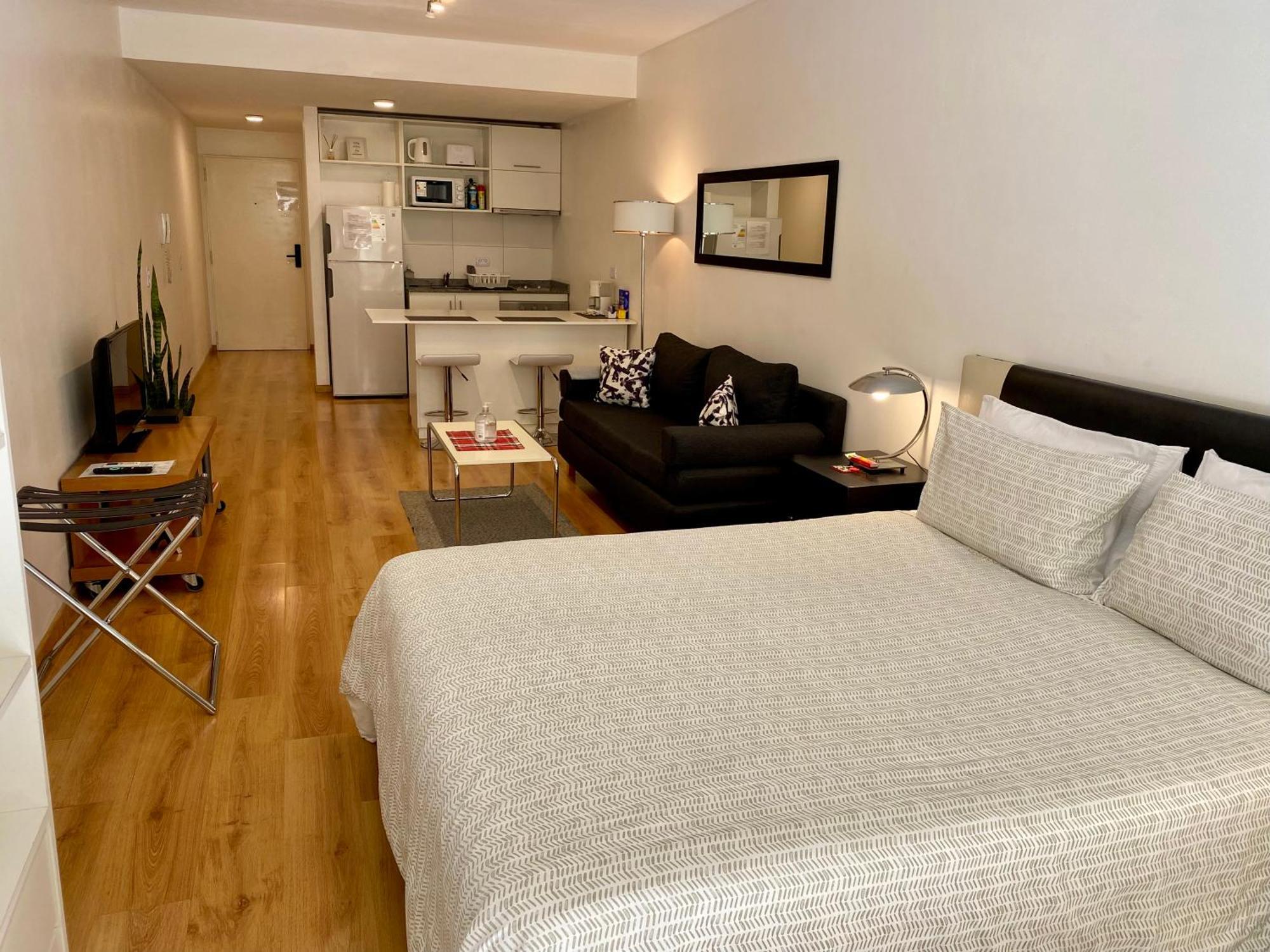 Apartamento Centrico Y Moderno Con Balcon, Piscina, Gimnasio Y Laundry Buenos Aires Zewnętrze zdjęcie